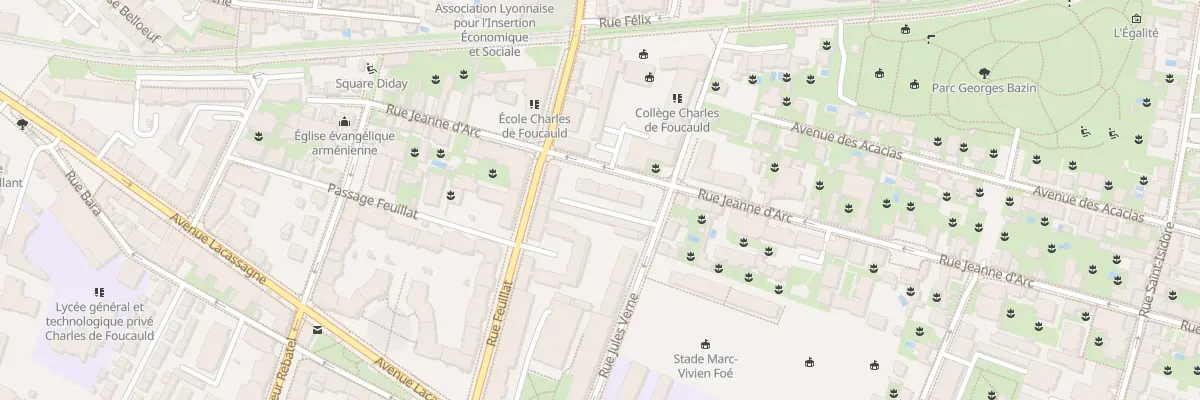 Plan du 31B Rue Feuillat à Lyon 3e Arrondissement