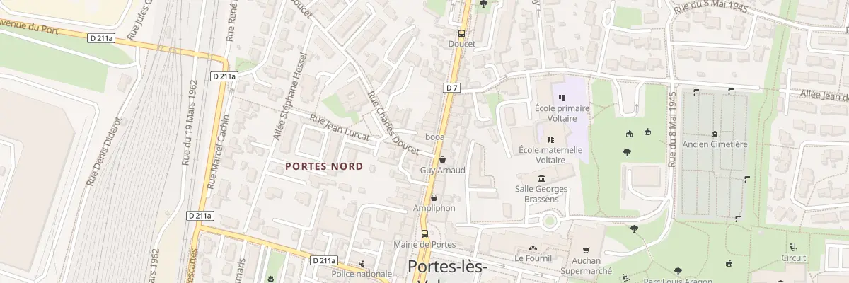 Plan du 42 Rue Jean Jaurès à Portes-lès-Valence
