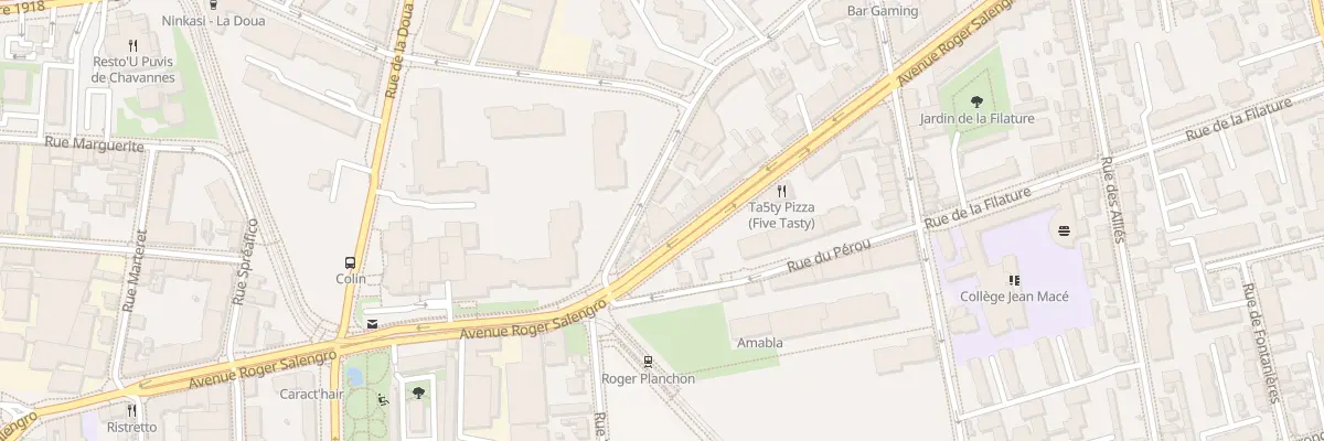 Plan du 85 Av Roger Salengro à Villeurbanne