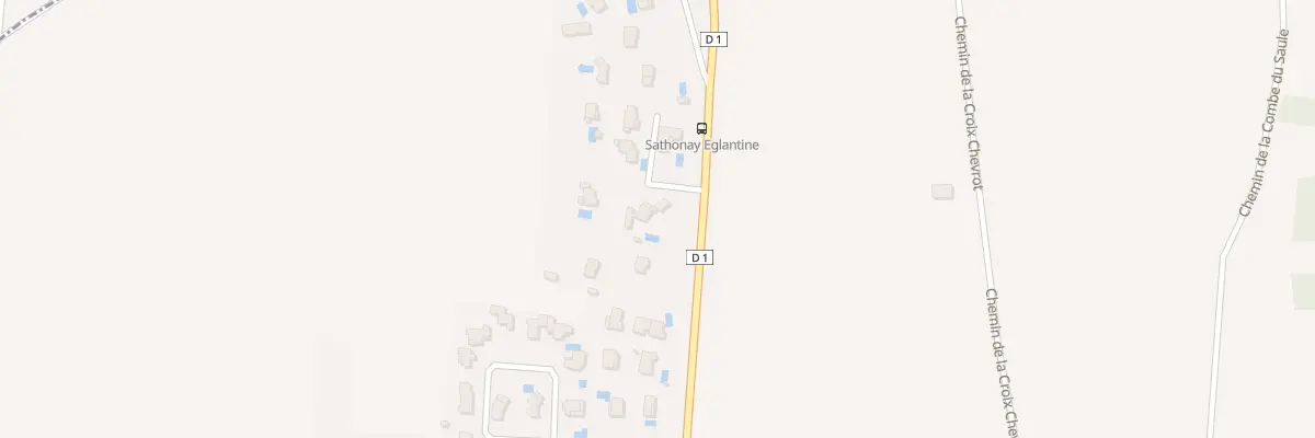 Plan du 65 Rte de St Trivier à Sathonay-Village
