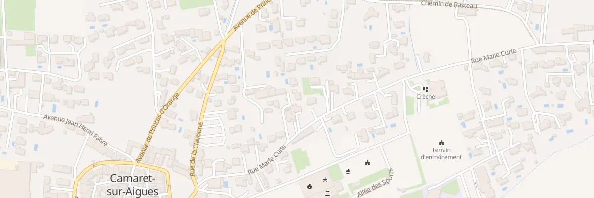 Plan du 6270F Rue Marie Curie à Camaret-sur-Aigues