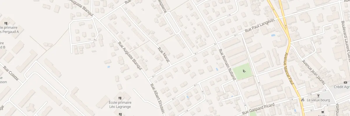 Plan du 5 Rue Paul Langevin à Vénissieux