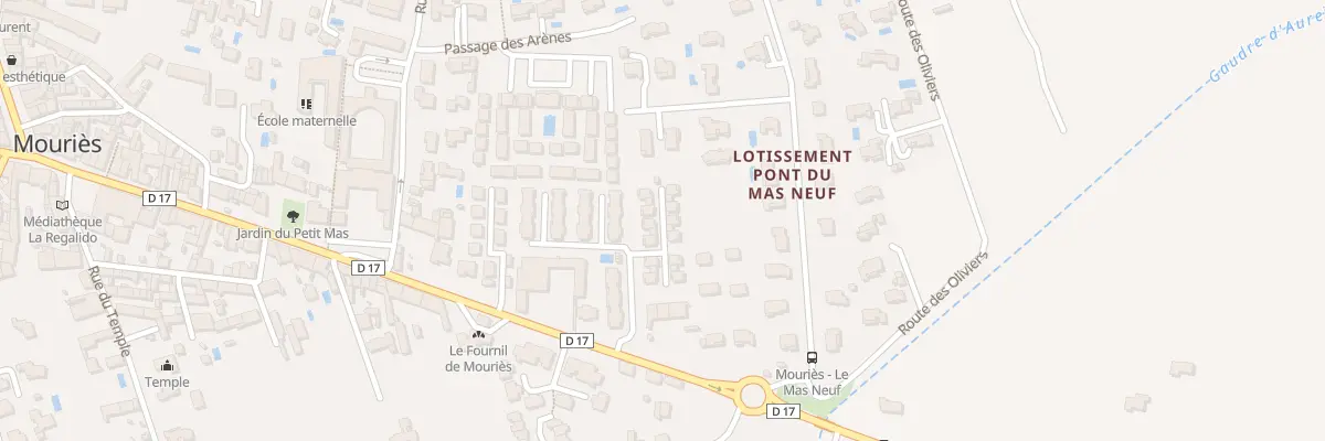 Plan du 73B Av Pasteur à Mouriès