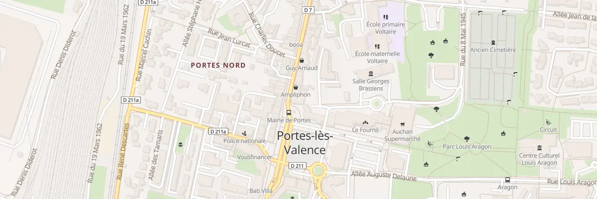Plan du 55 Rue Jean Jaurès à Portes-lès-Valence