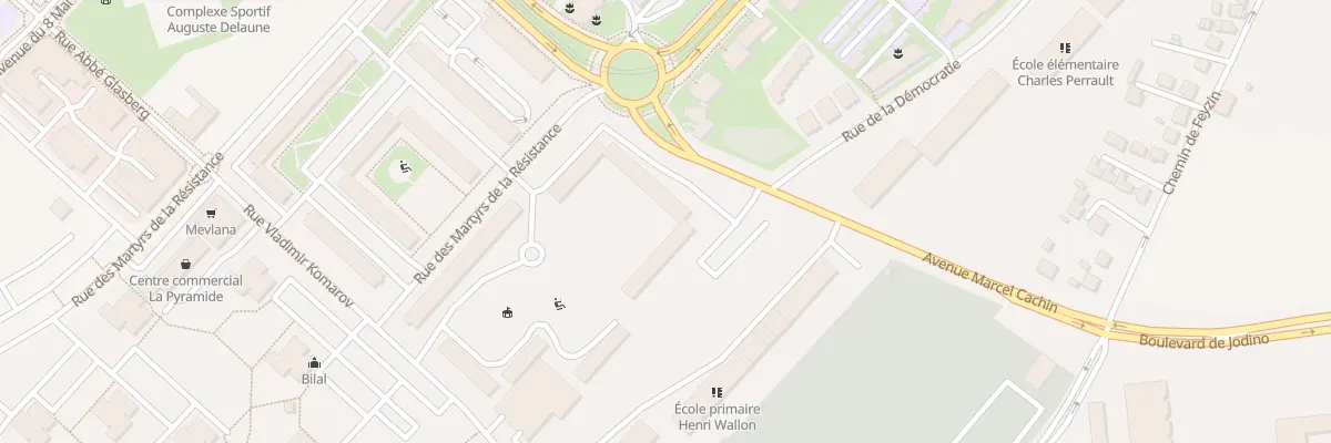 Plan du 14 Av Marcel Cachin à Vénissieux