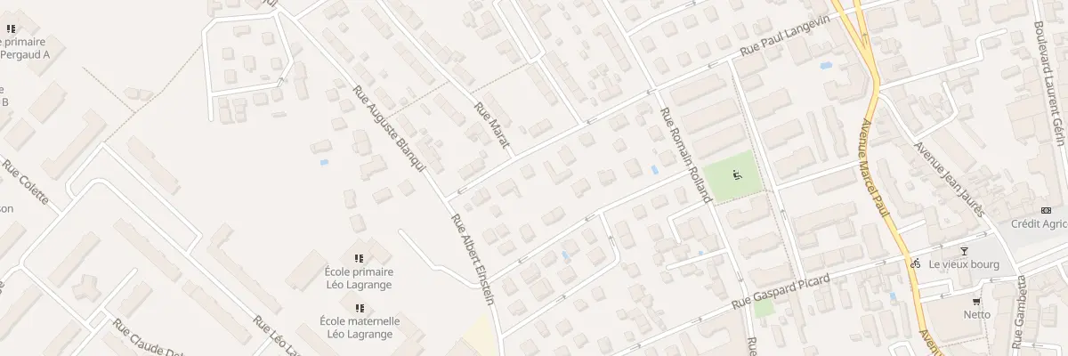 Plan du 6 Rue Paul Langevin à Vénissieux