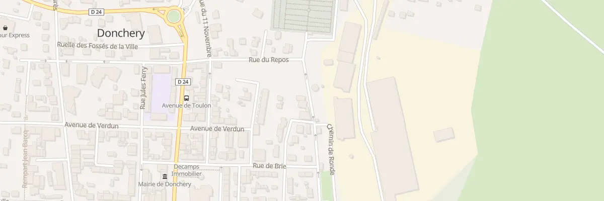 Plan du 12 Rue des Tournelles à Donchery