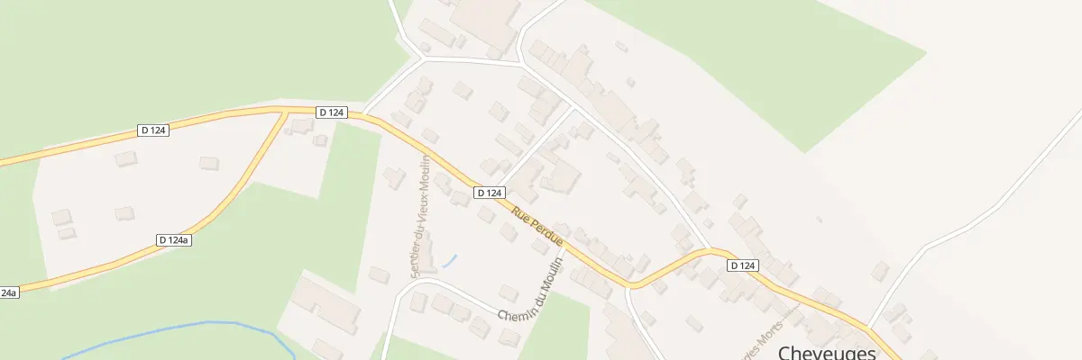 Plan du 24A Rue Perdue à Cheveuges