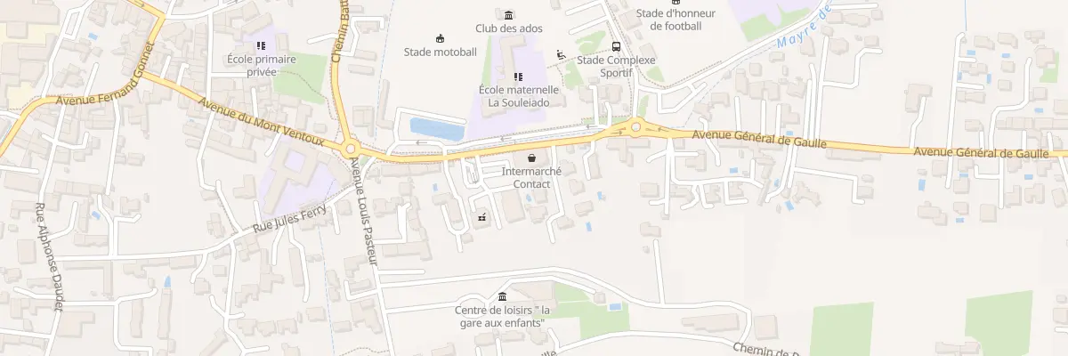 Plan du 8 Av du General de Gaulle à Camaret-sur-Aigues