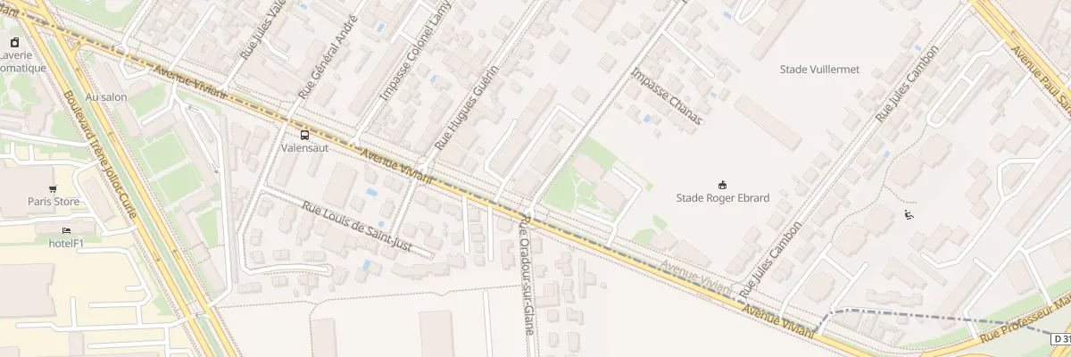 Plan du 28 Rue du Puisard à Lyon 8e Arrondissement