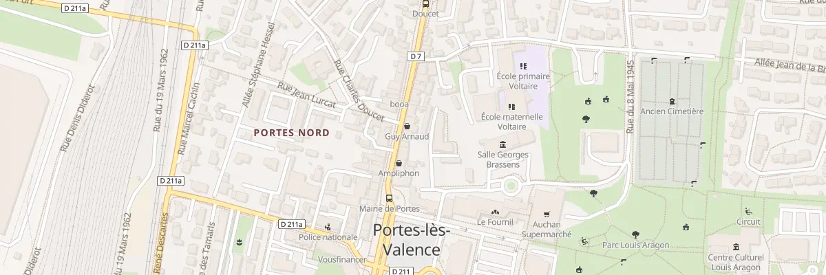 Plan du 43 Rue Jean Jaurès à Portes-lès-Valence