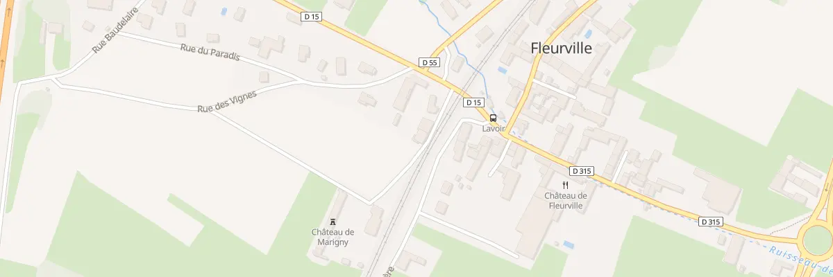 Plan du 5068F Rte des coteaux du Mâconnais à Fleurville