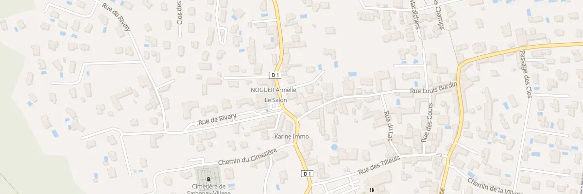 Plan du 16 Rte de Saint Trivier à Sathonay-Village
