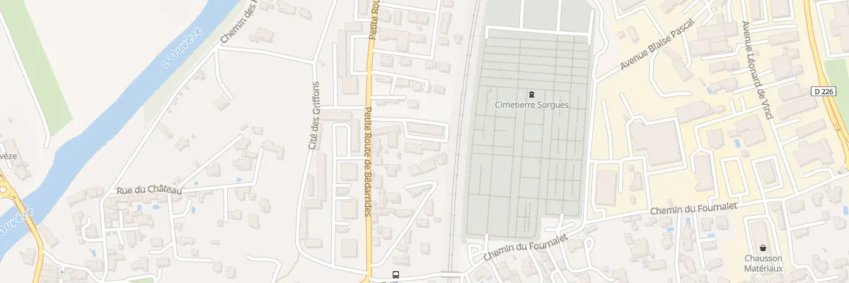 Plan du 196 Petite Route de Bédarrides à Sorgues