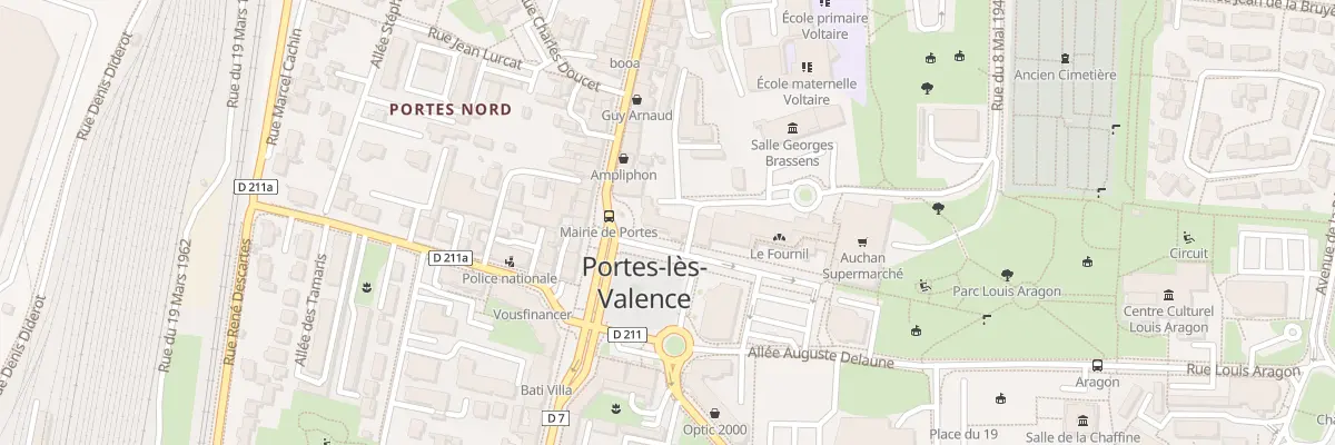 Plan du 55T Rue Jean Jaurès à Portes-lès-Valence