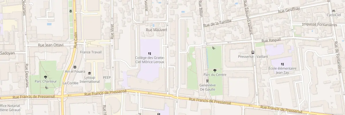 Plan du 25 Rue Mauvert à Villeurbanne