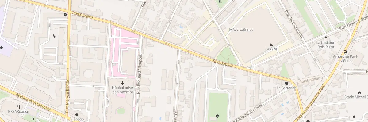 Plan du 1B Rue Jean Desparmet à Lyon 8e Arrondissement