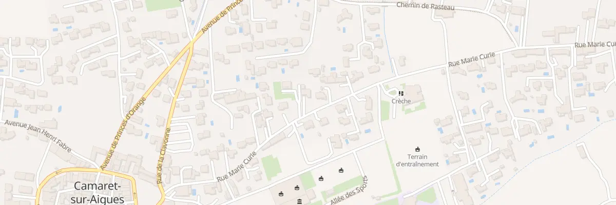 Plan du 18 Rue Marie Curie à Camaret-sur-Aigues