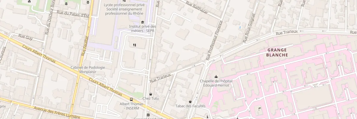Plan du 9 Rue Trarieux à Lyon 3e Arrondissement
