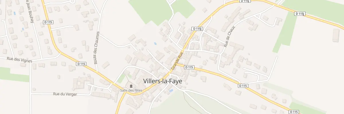 Plan du 11 Gr Grande Rue à Villers-la-Faye