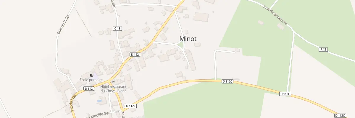 Plan du 2 Rue des Creux à Minot