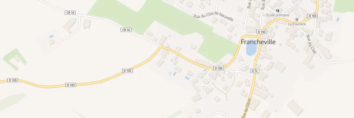 Plan du 10 Rue de Saint-seine à Francheville