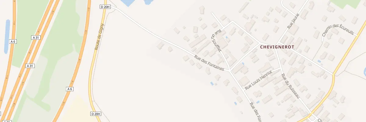 Plan du 21 Rue des Fontaines à Vignoles