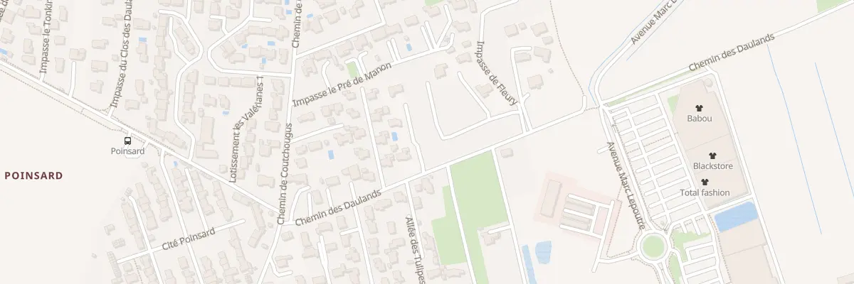 Plan du 873 Che des Daulands à Sorgues