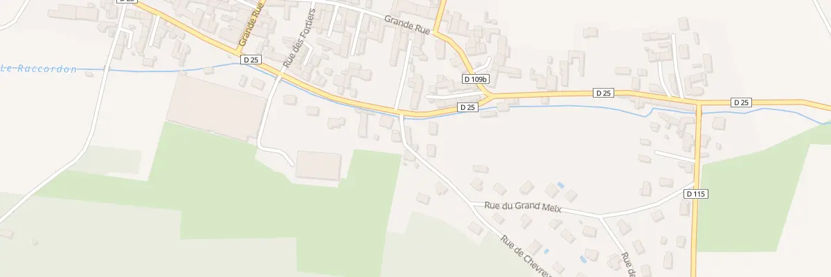 Plan du 1 Rue de Chevrey à Meuilley