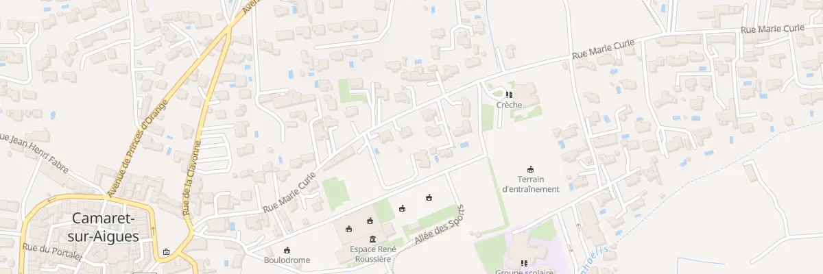 Plan du 11 Rue Marie Curie à Camaret-sur-Aigues