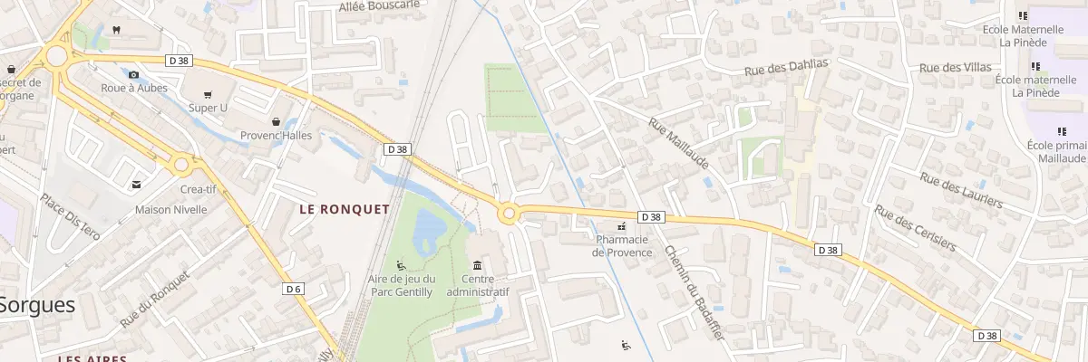 Plan du 109 Rte d’Entraigues à Sorgues
