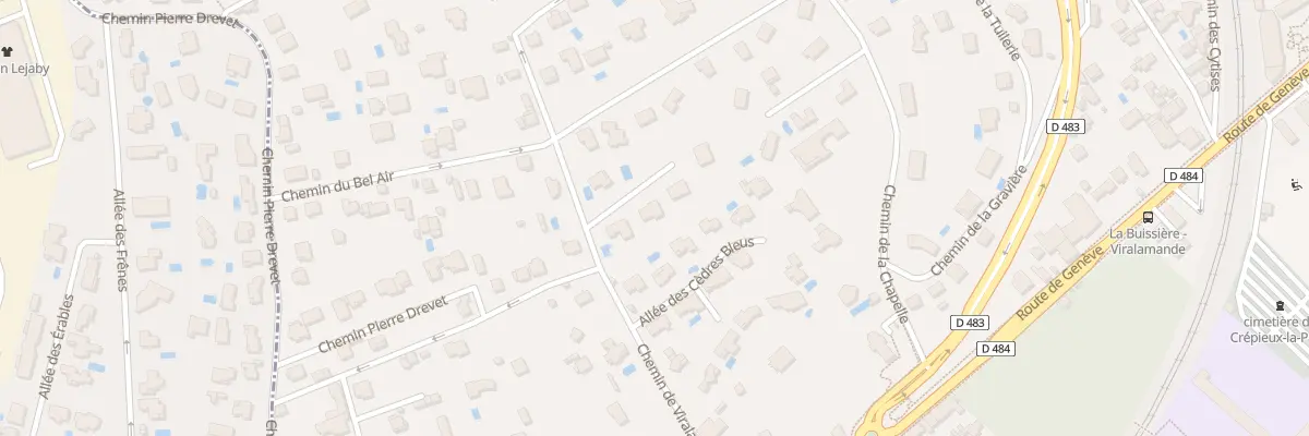 Plan du 278 Che de Viralamande à Rillieux-la-Pape