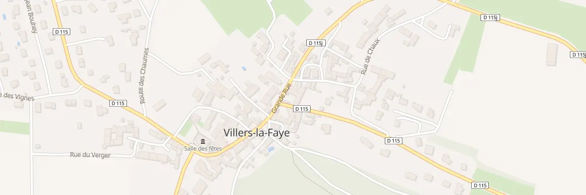 Plan du 14 Gr Grande Rue à Villers-la-Faye