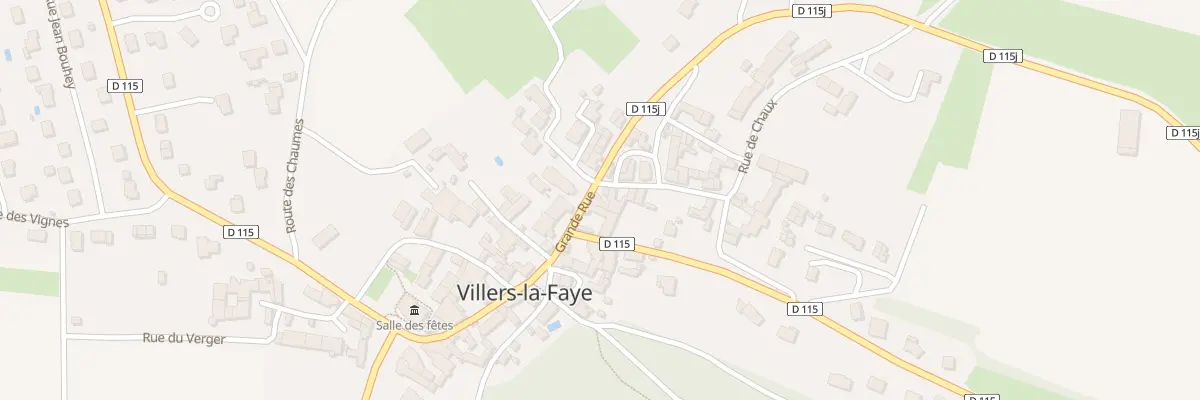 Plan du 2 Rue de Chaux à Villers-la-Faye