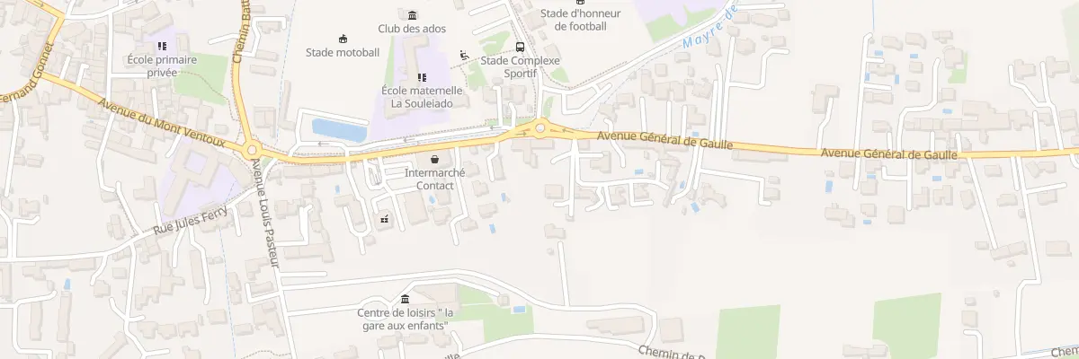Plan du 288C Av du General de Gaulle à Camaret-sur-Aigues