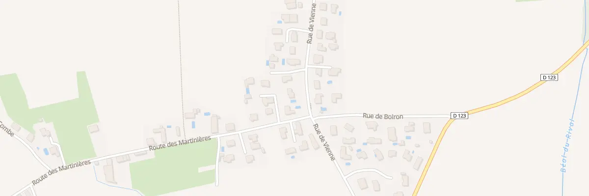 Plan du 48B Rte des Martinières à Chuzelles