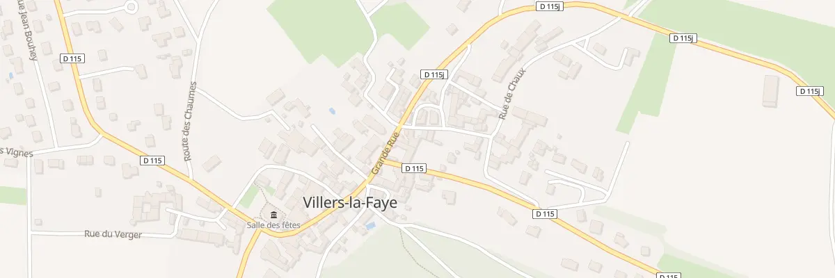 Plan du 6 Rue de Chaux à Villers-la-Faye