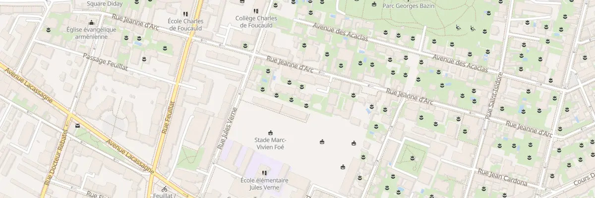 Plan du 38B Rue Jeanne d’Arc à Lyon 3e Arrondissement
