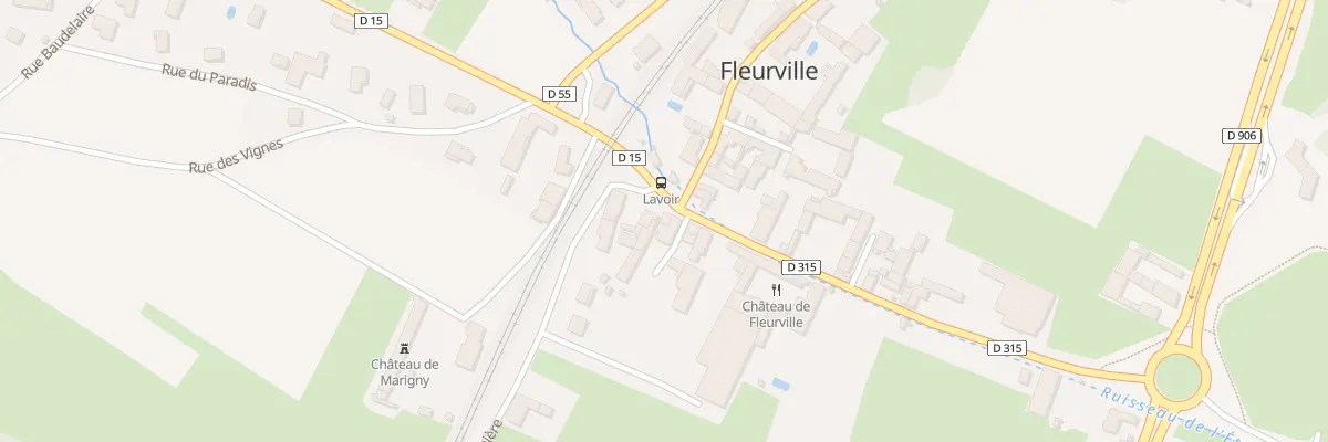 Plan du 5060F Pl du Lavoir à Fleurville
