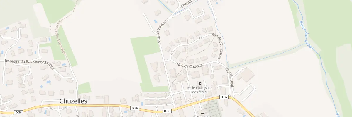 Plan du 134 Rue du Verdier à Chuzelles