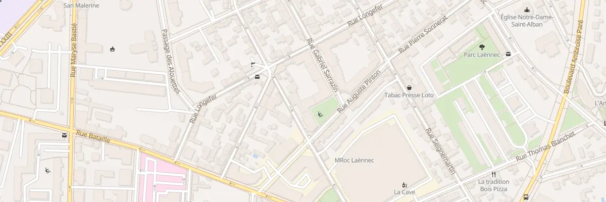 Plan du 21 Rue Président Krüger à Lyon 8e Arrondissement