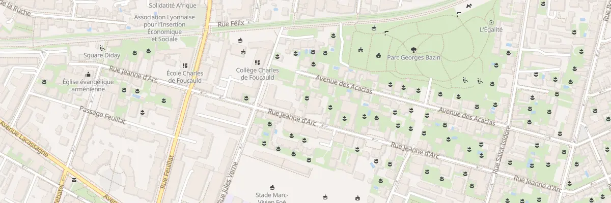 Plan du 31B Rue Jeanne d’Arc à Lyon 3e Arrondissement