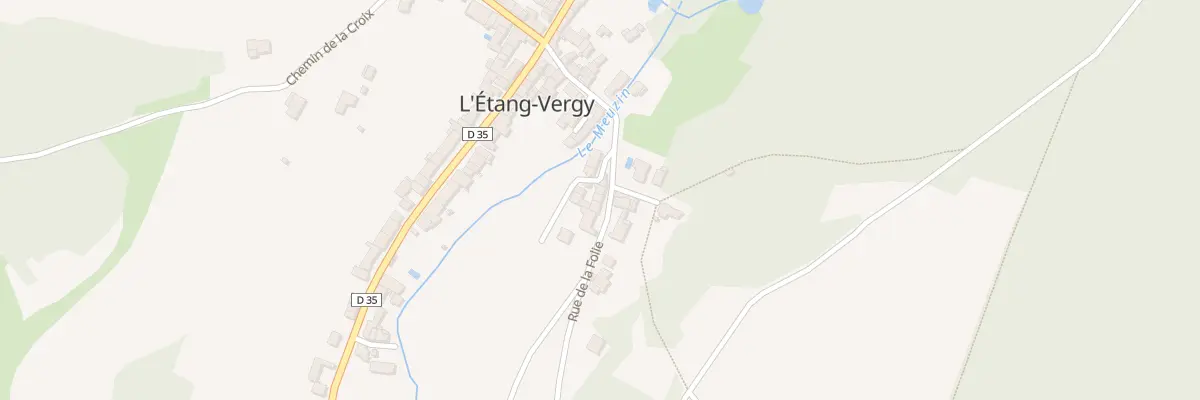 Plan du 7 Rue de la Folie à L’Étang-Vergy
