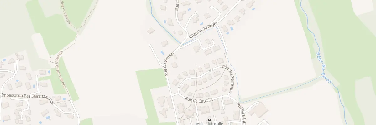 Plan du 250 Rue du Verdier à Chuzelles