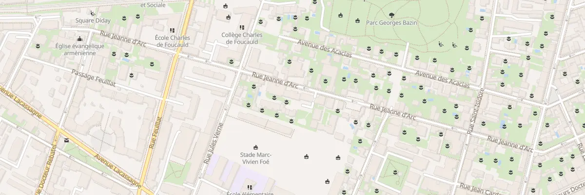 Plan du 38 Rue Jeanne d’Arc à Lyon 3e Arrondissement