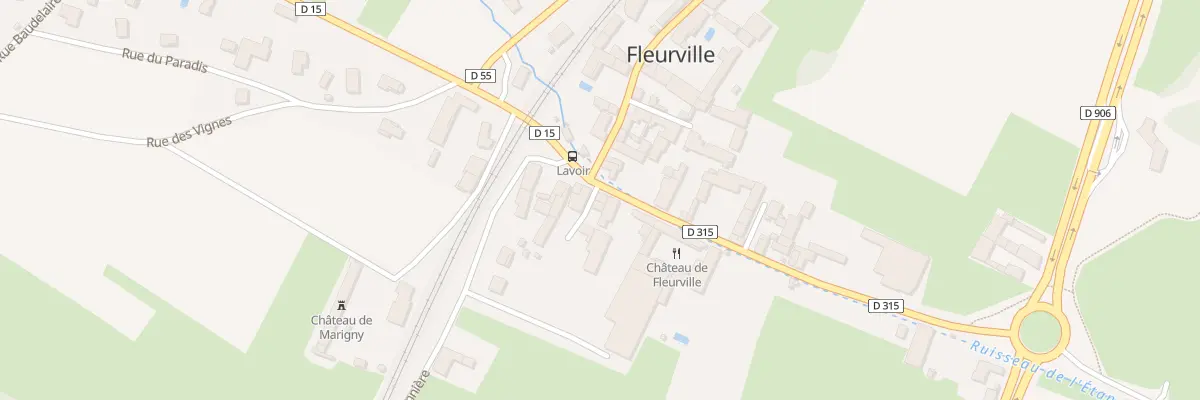 Plan du 5054F Rue du Glamont à Fleurville