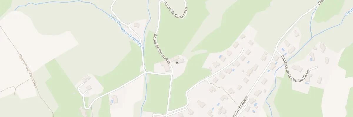 Plan du 24 Rte de Simandres à Chuzelles