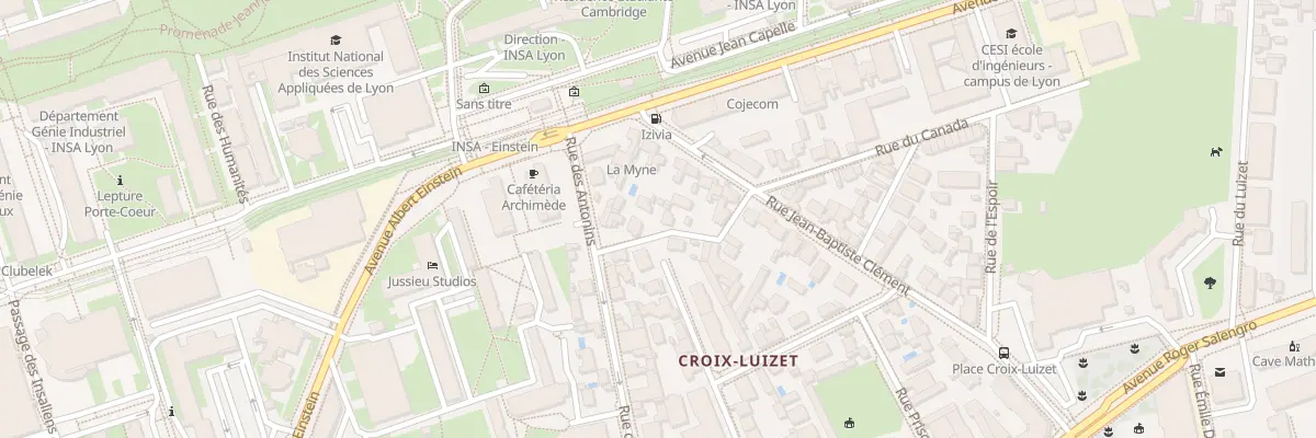 Plan du 11 Pas des Antonins à Villeurbanne