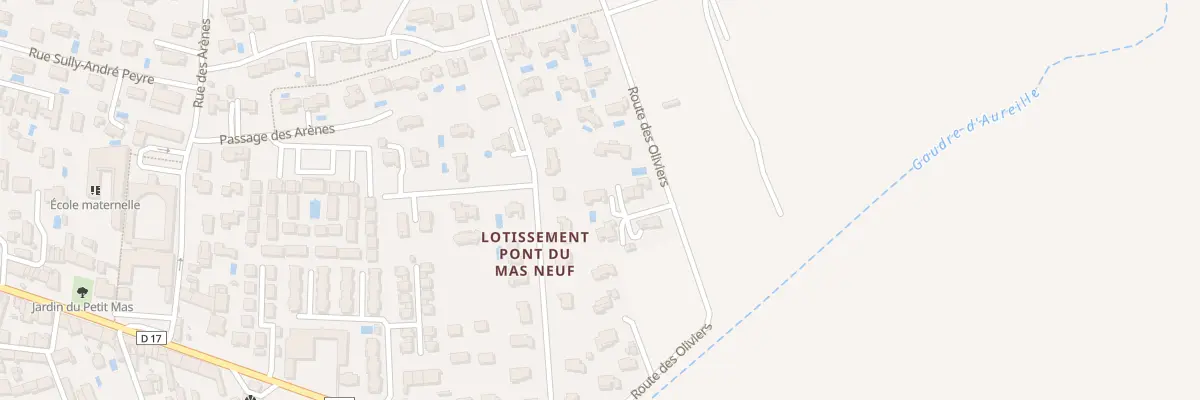 Plan du 5006 Rte des Oliviers à Mouriès