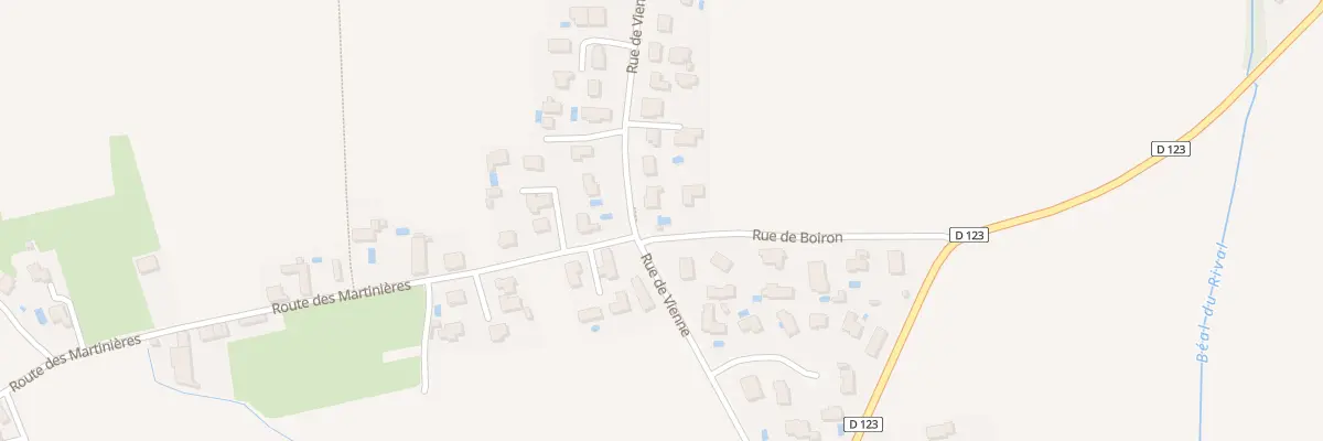 Plan du 1 Rue de Boiron à Chuzelles